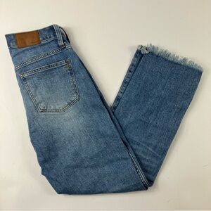 Madewell Cali Demi-Boot Raw Hem Ankle Length Jeans Size 27